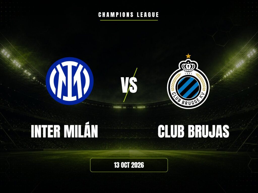 Inter Milán contra Club Brujas, Champions League