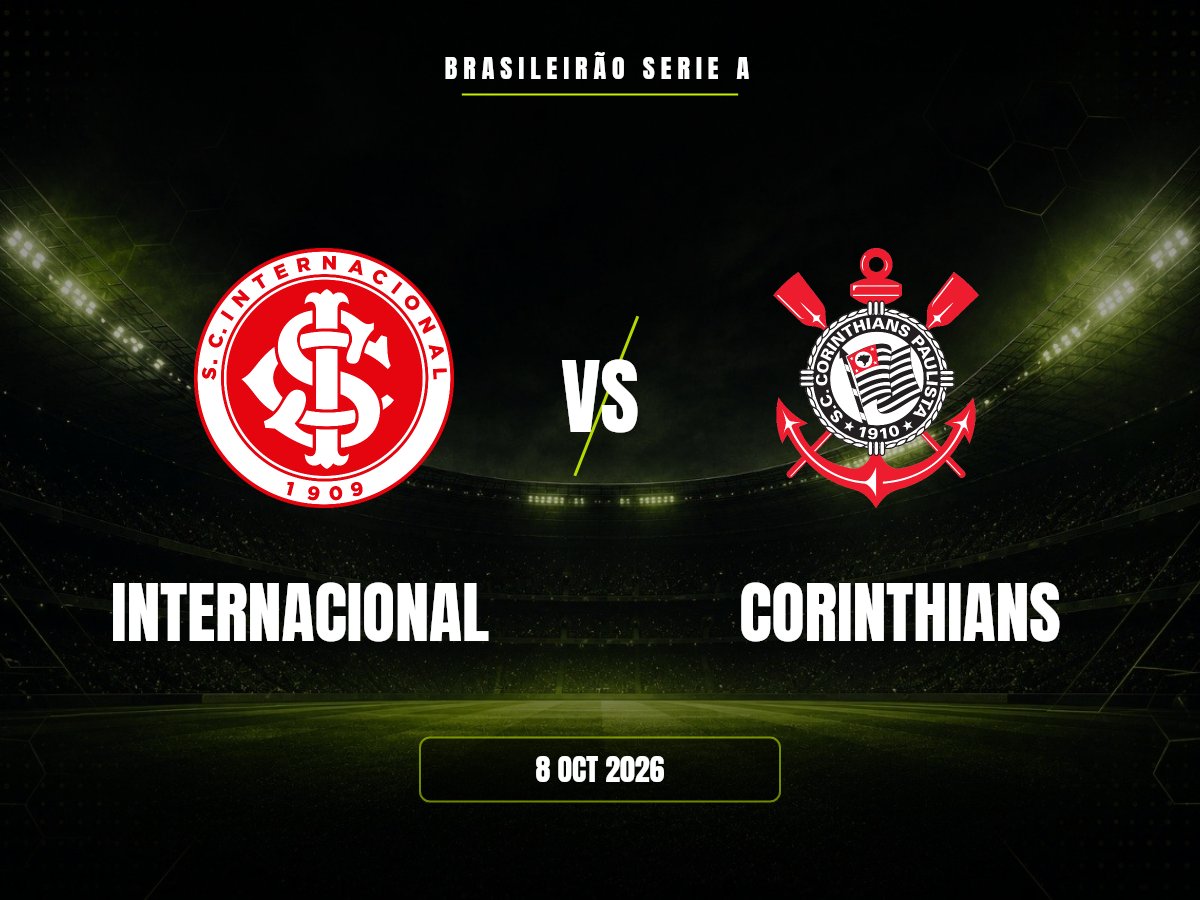 Internacional vs Corinthians: dónde ver, horario y canal | Brasileirão Serie A Internacional contra Corinthians, Brasileirão Serie A