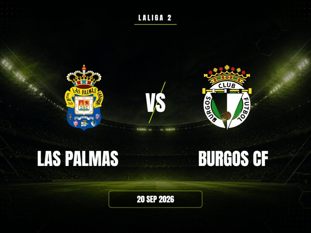 Las Palmas contra Burgos CF, LaLiga 2