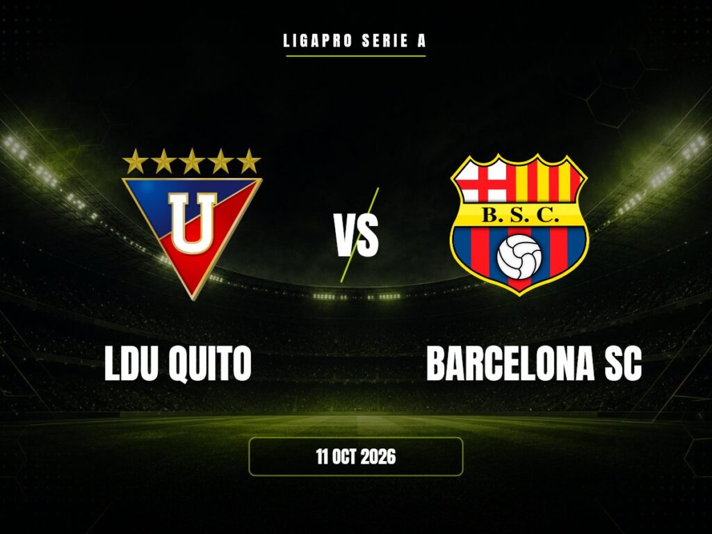 LDU Quito contra Barcelona SC, LigaPro Serie A
