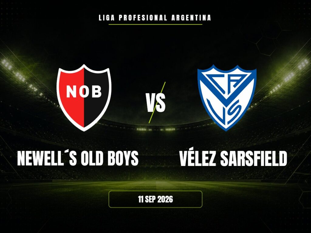 Newell´s Old Boys contra Vélez Sarsfield, Liga Profesional Argentina