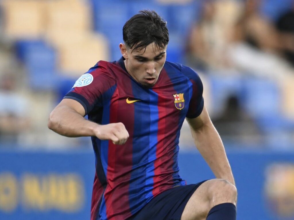 Barça Atlètic - Peña Sport (4-0): Goleada, liderato e imbatibilidad