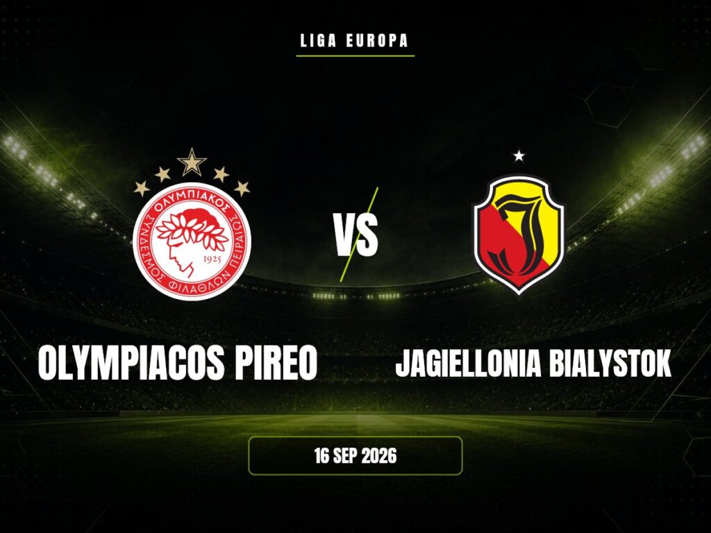 Olympiacos vs Jagiellonia: Pronóstico, Cuotas y Apuestas | Liga Europa Olympiacos Pireo contra Jagiellonia Bialystok, Liga Europa