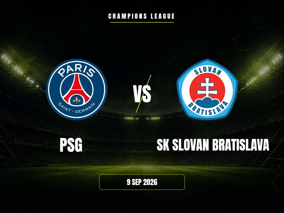 PSG contra SK Slovan Bratislava, Champions League
