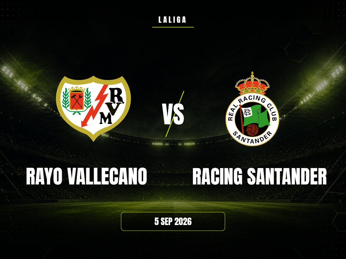 Rayo Vallecano contra Racing Santander, LaLiga
