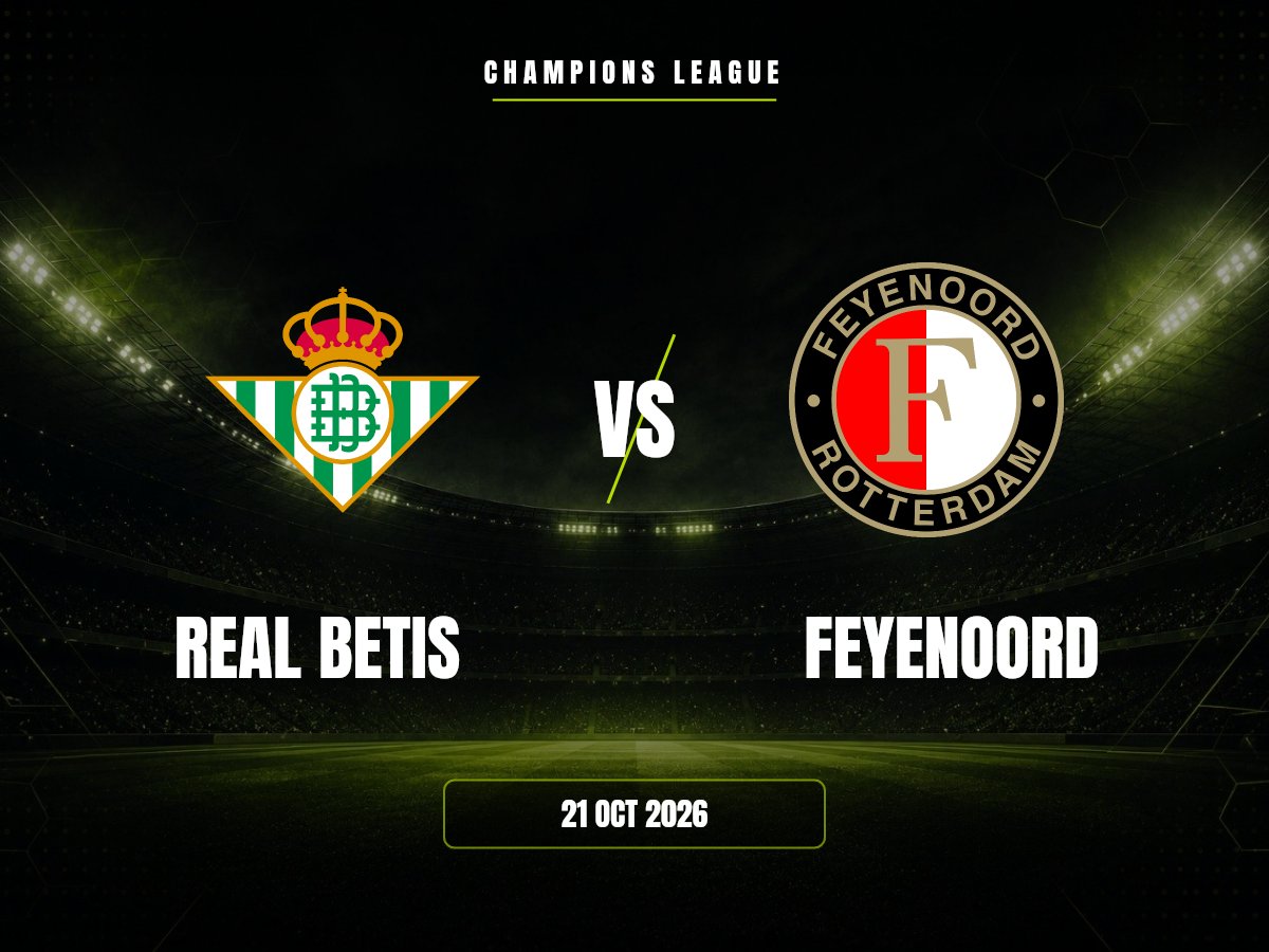 Real Betis vs Feyenoord: Pronóstico, Cuotas y Apuestas | Champions League Real Betis contra Feyenoord, Champions League