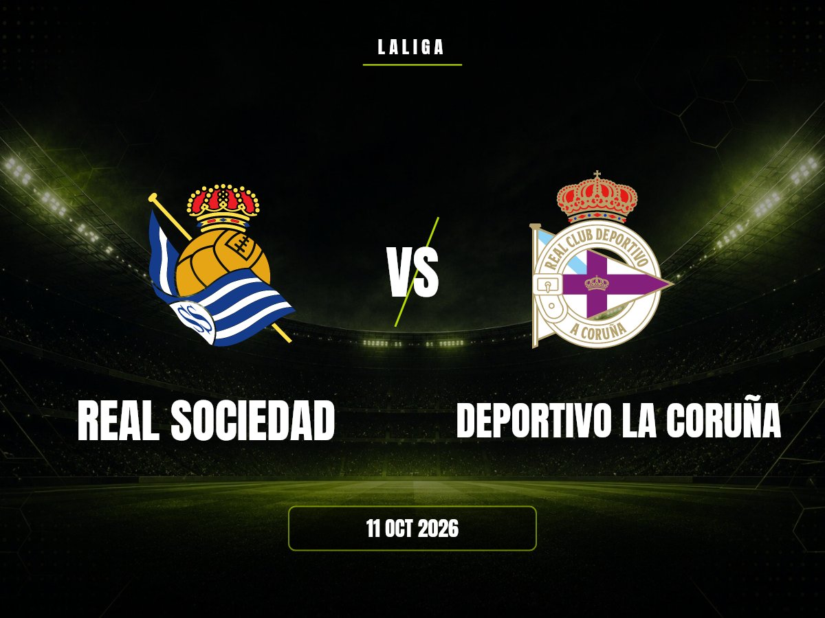 Real Sociedad contra Deportivo La Coruña, LaLiga
