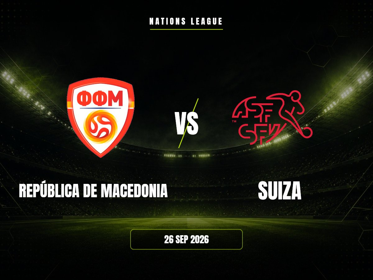 República De Macedonia contra Suiza, Nations League