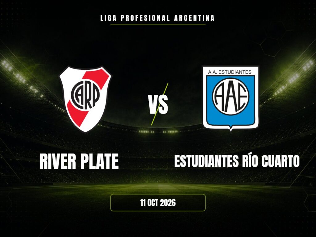 River Plate contra Estudiantes Río Cuarto, Liga Profesional Argentina