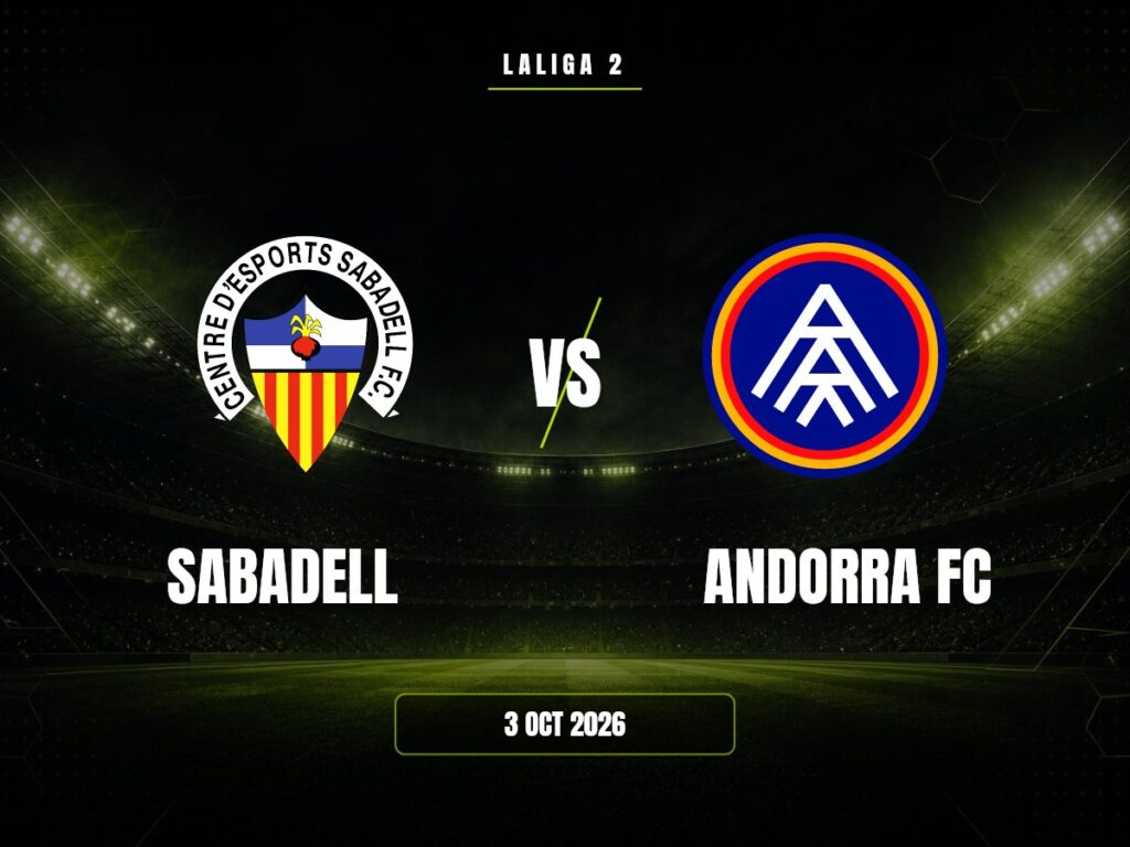 Sabadell contra Andorra FC, LaLiga 2