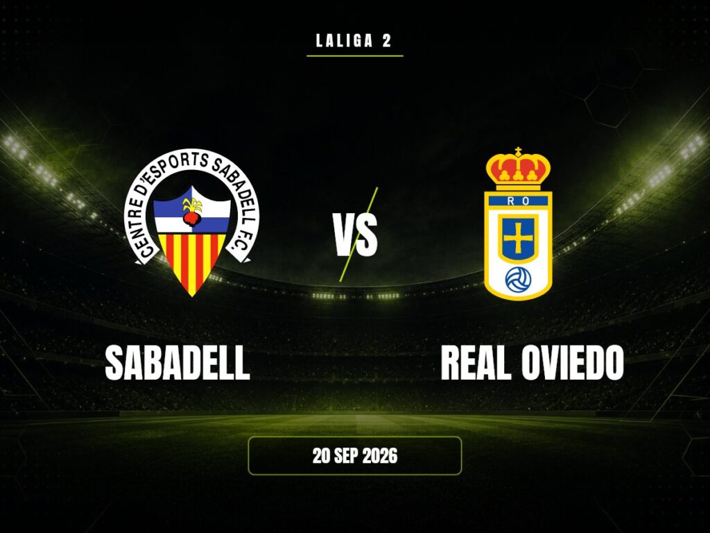 Sabadell contra Real Oviedo, LaLiga 2