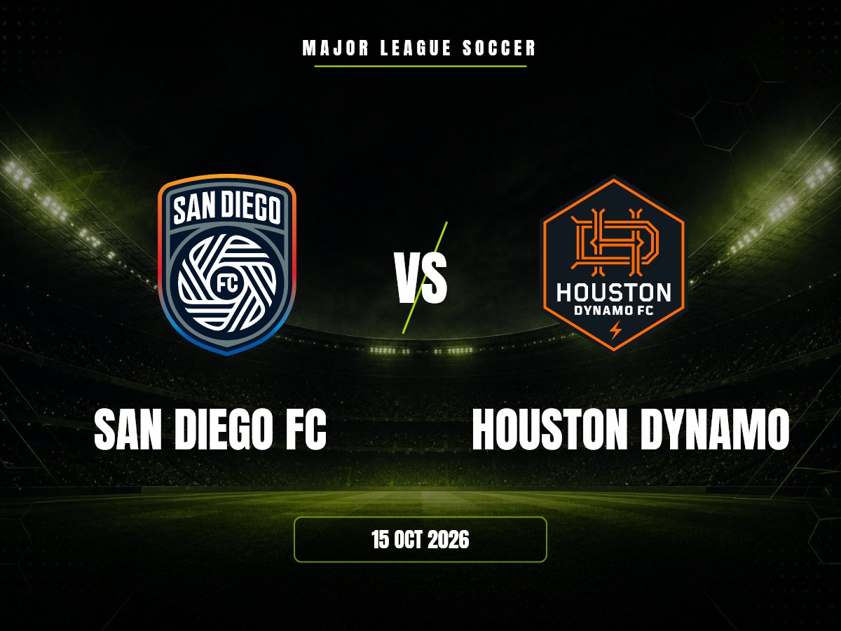 San Diego FC vs Houston Dynamo: Pronóstico y Cuotas | MLS San Diego FC contra Houston Dynamo, Major League Soccer