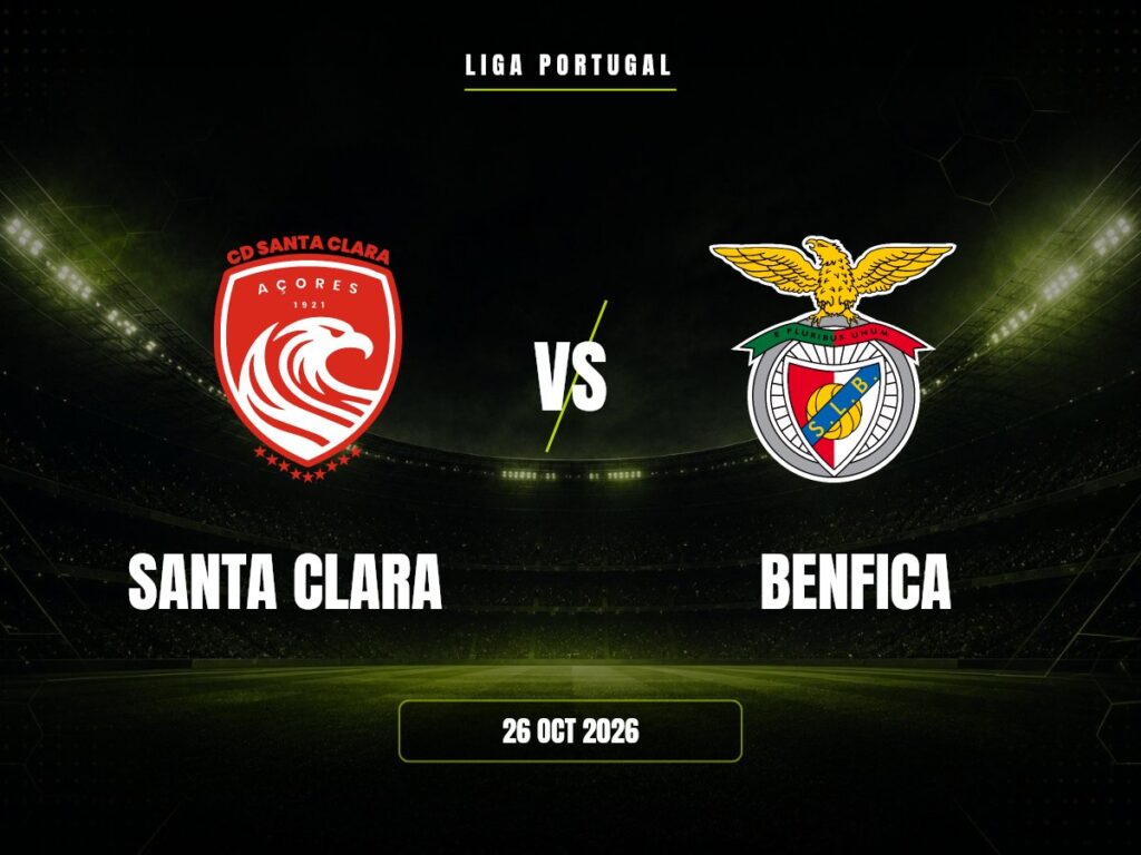 Santa Clara contra Benfica, Liga Portugal
