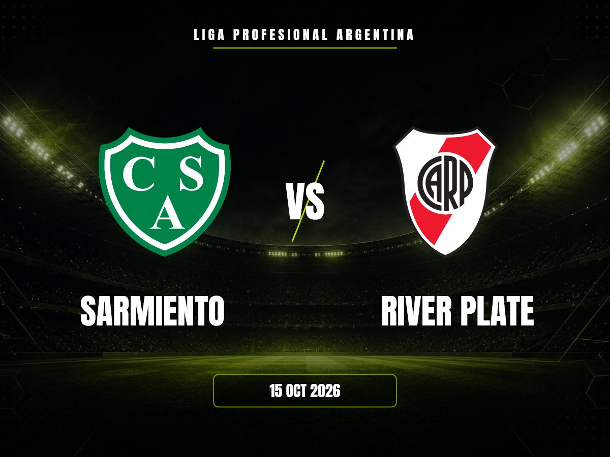 Sarmiento vs River Plate: dónde ver, horario y canal | Liga Profesional Argentina Sarmiento contra River Plate, Liga Profesional Argentina