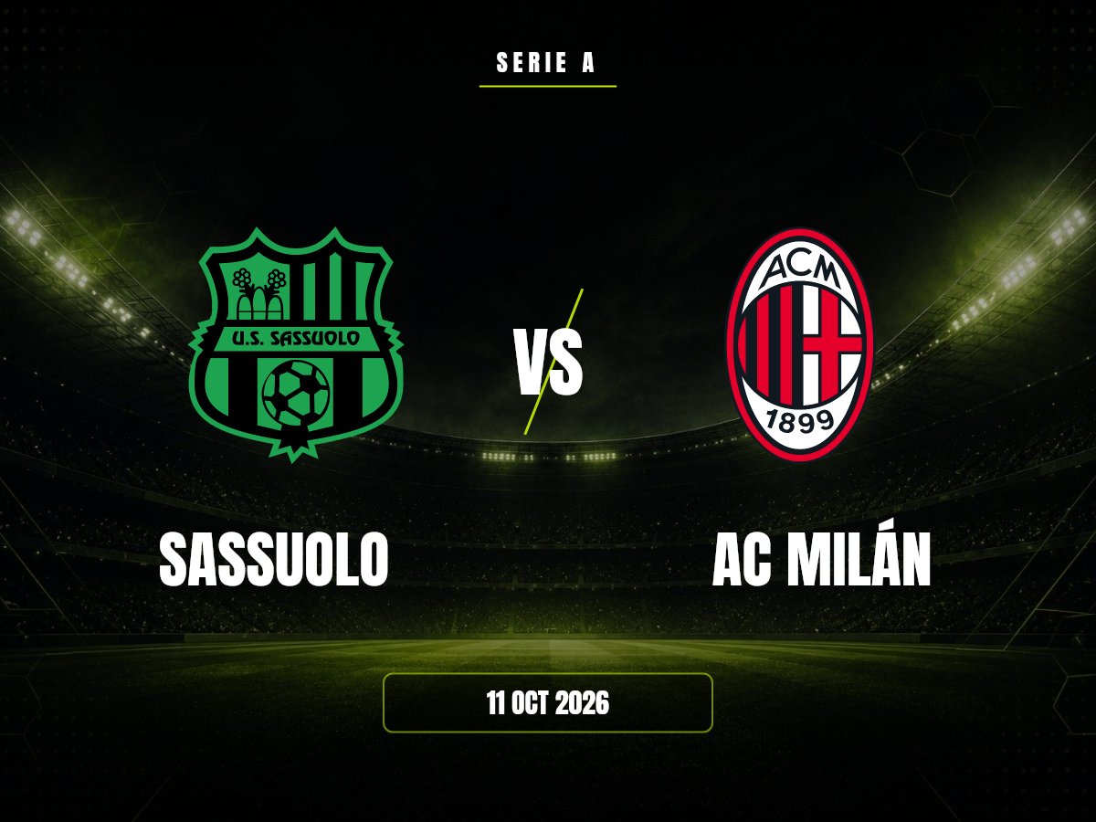 Sassuolo contra Ac Milán, Serie A