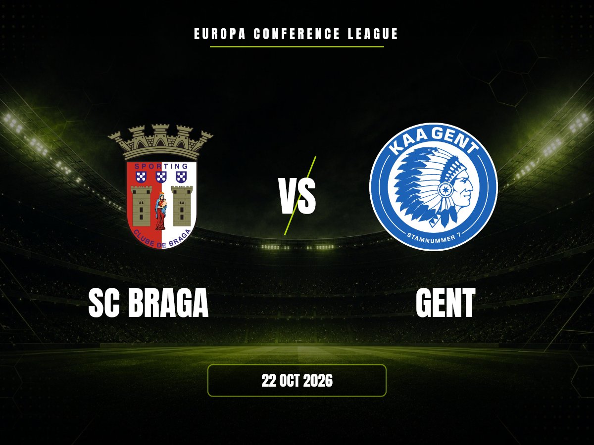 SC Braga vs Gent: Pronóstico, Cuotas y Apuestas | Conference League SC Braga contra Gent, Europa Conference League
