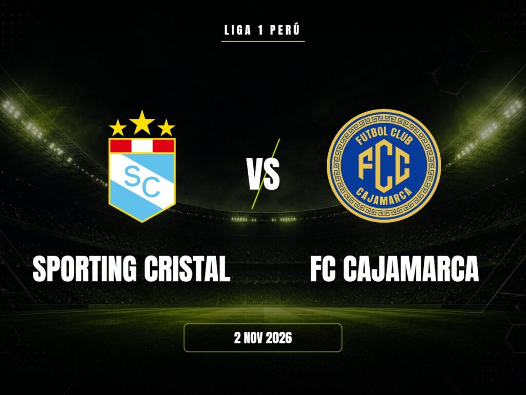 Sporting Cristal contra FC Cajamarca, Liga 1 Perú