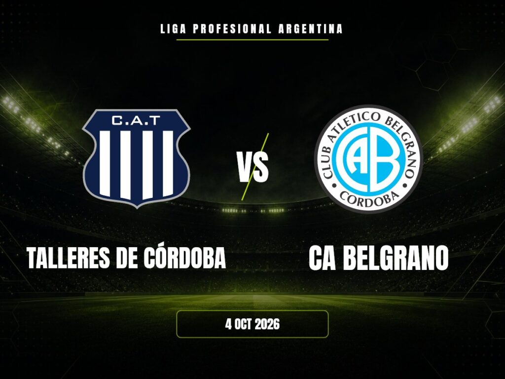 Talleres De Córdoba contra CA Belgrano, Liga Profesional Argentina