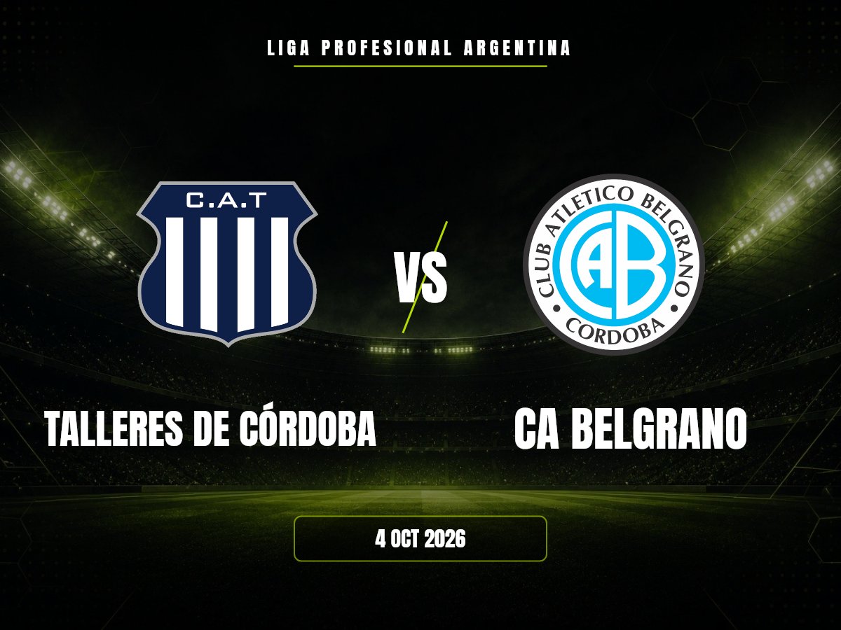 Talleres De Córdoba contra CA Belgrano, Liga Profesional Argentina