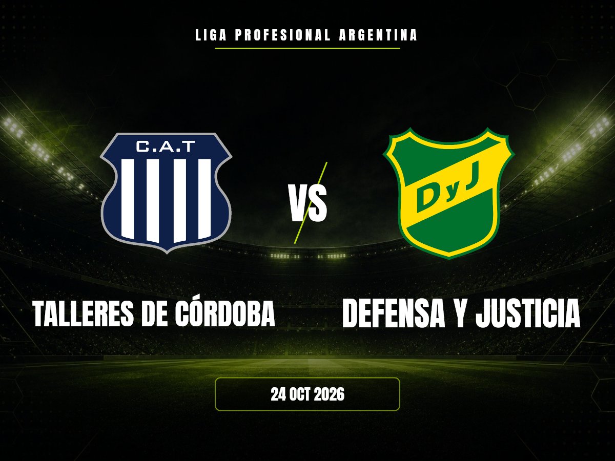 Talleres De Córdoba contra Defensa y Justicia, Liga Profesional Argentina