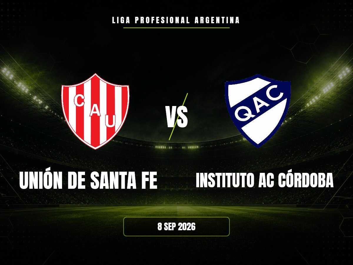 Unión de Santa Fe contra Instituto AC Córdoba, Liga Profesional Argentina