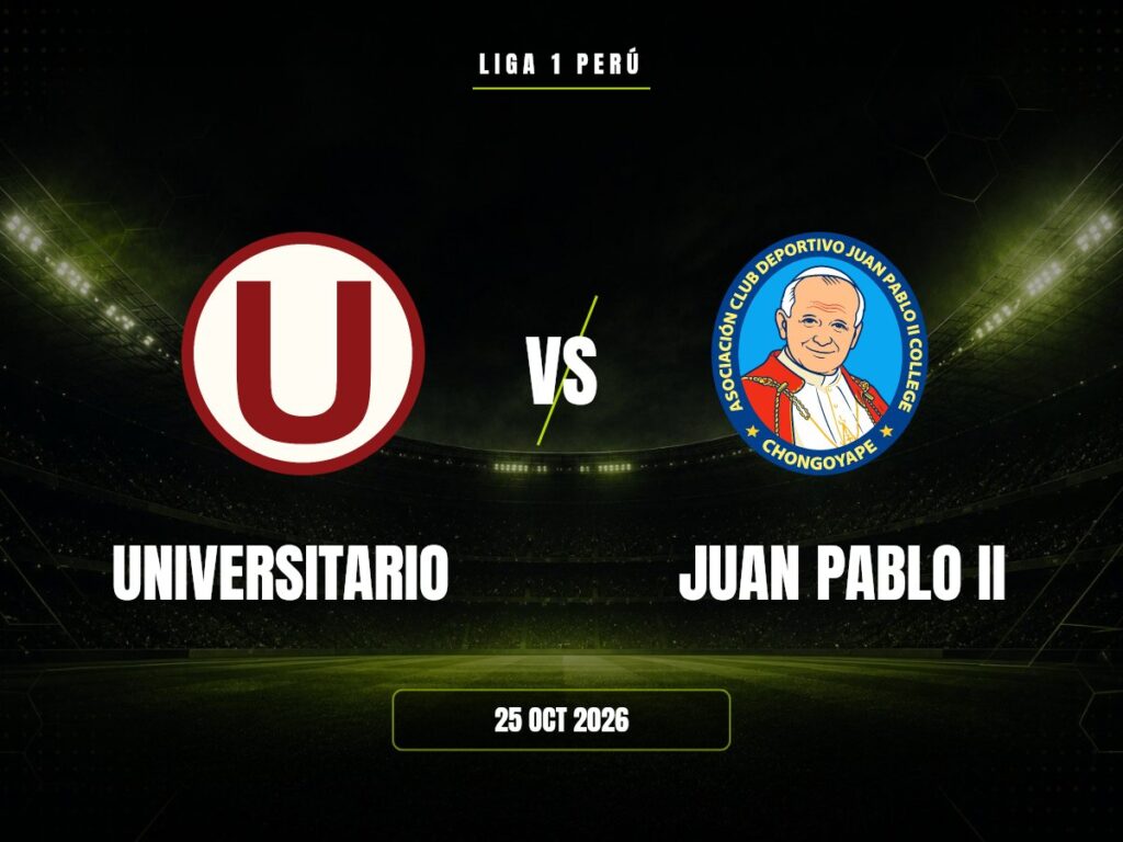 Universitario contra Juan Pablo II, Liga 1 Perú