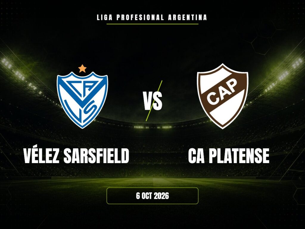 Vélez Sarsfield contra CA Platense, Liga Profesional Argentina