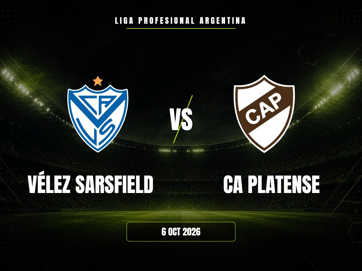 Vélez Sarsfield contra CA Platense, Liga Profesional Argentina